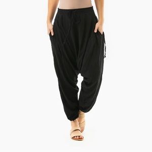 Black savanna Buddha pants harem pants size XS